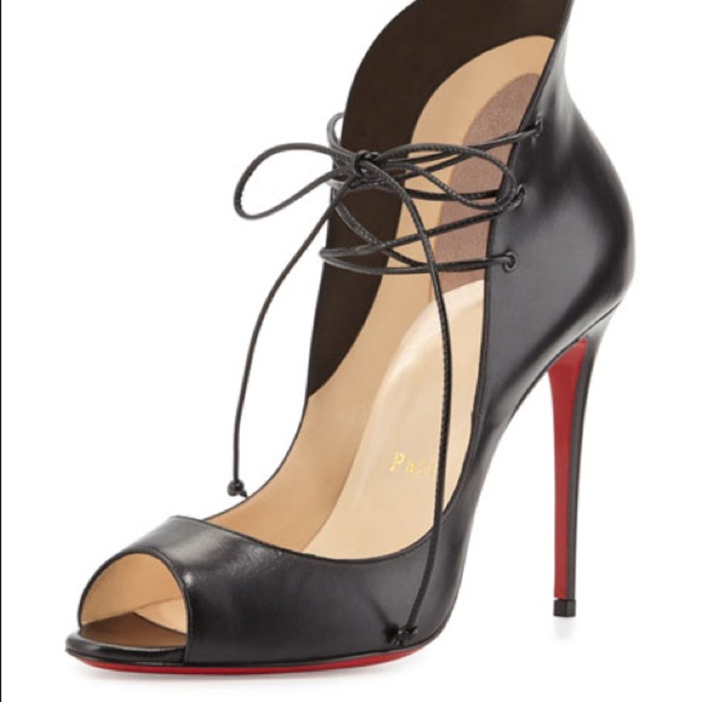 Christian Louboutin Mega Vamp lace up pump